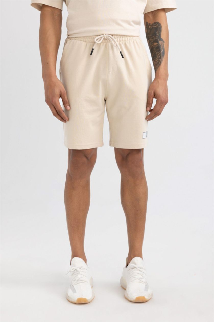 Erkek Kum Slim Fit Dar Kesim Kısa Paça Şort