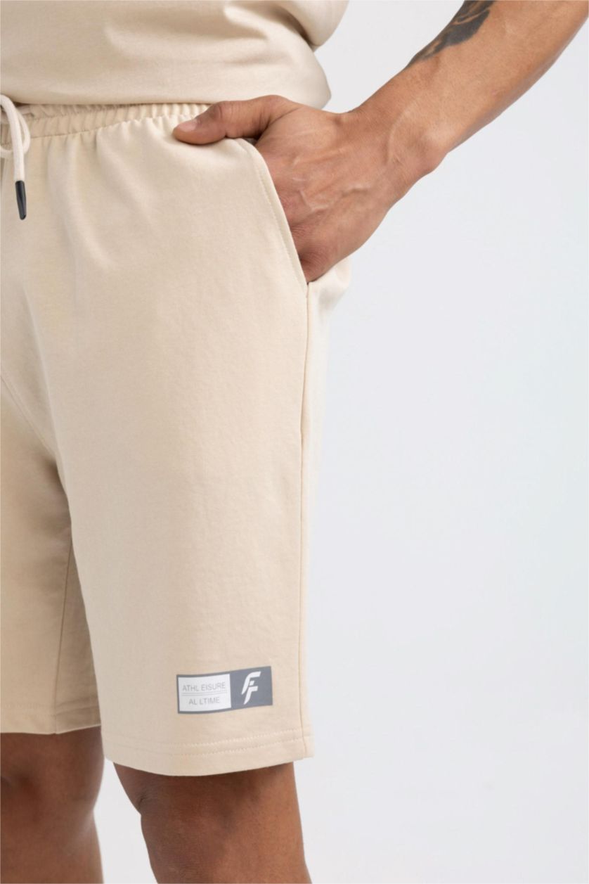 Erkek Kum Slim Fit Dar Kesim Kısa Paça Şort