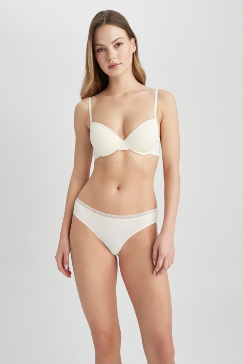 Kadın Ekru Micro Brazilian Külot