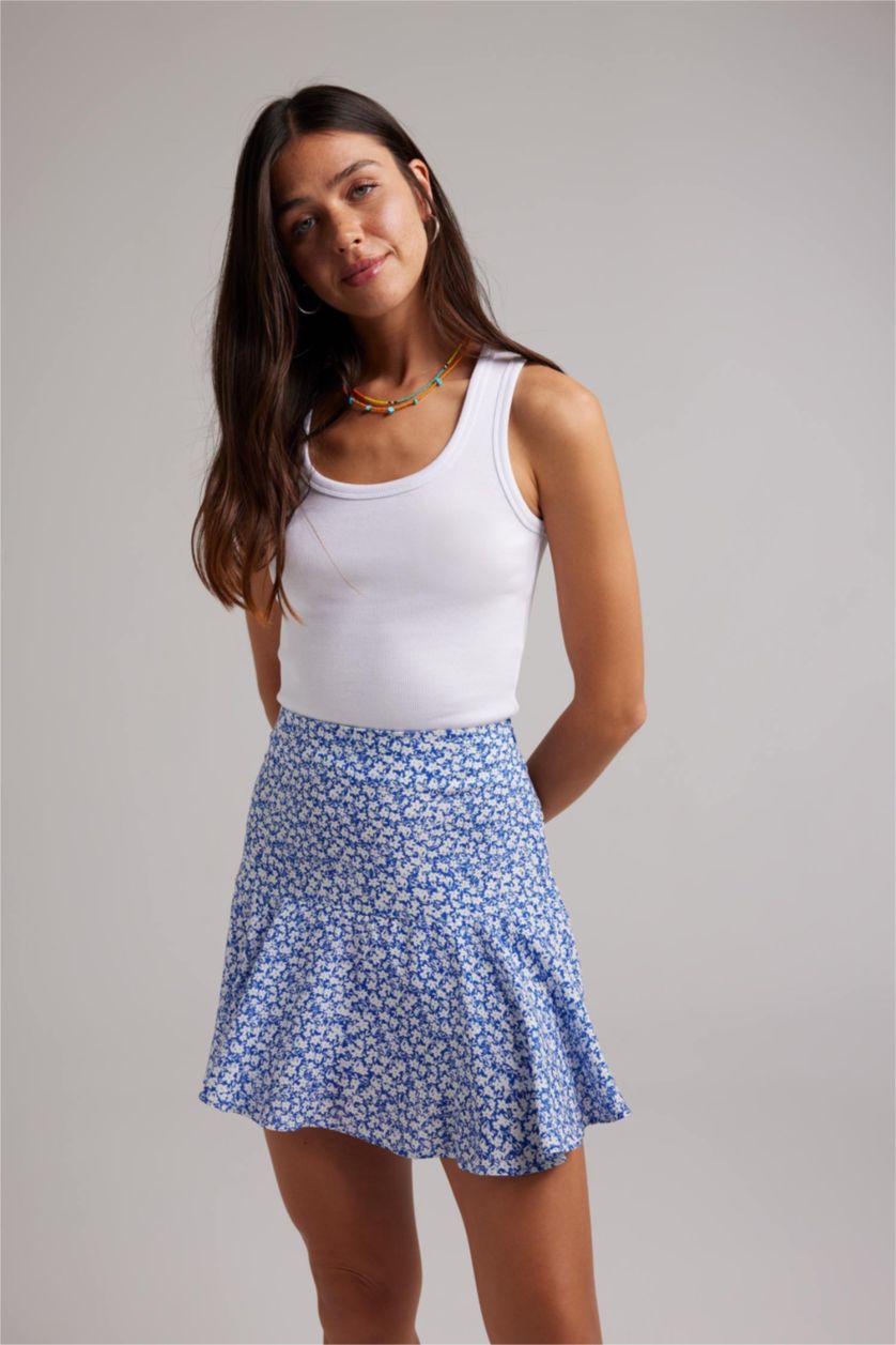 FEMME Blanc Camisole Côtelée Ajustée À Col En U