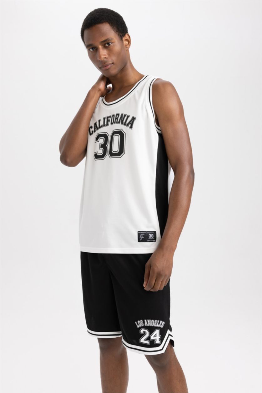 Erkek Beyaz Slım Fıt Atlet