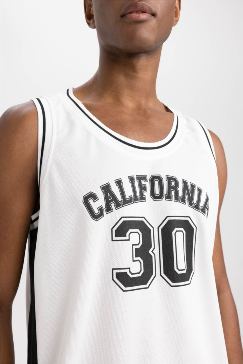 Erkek Beyaz Slım Fıt Atlet