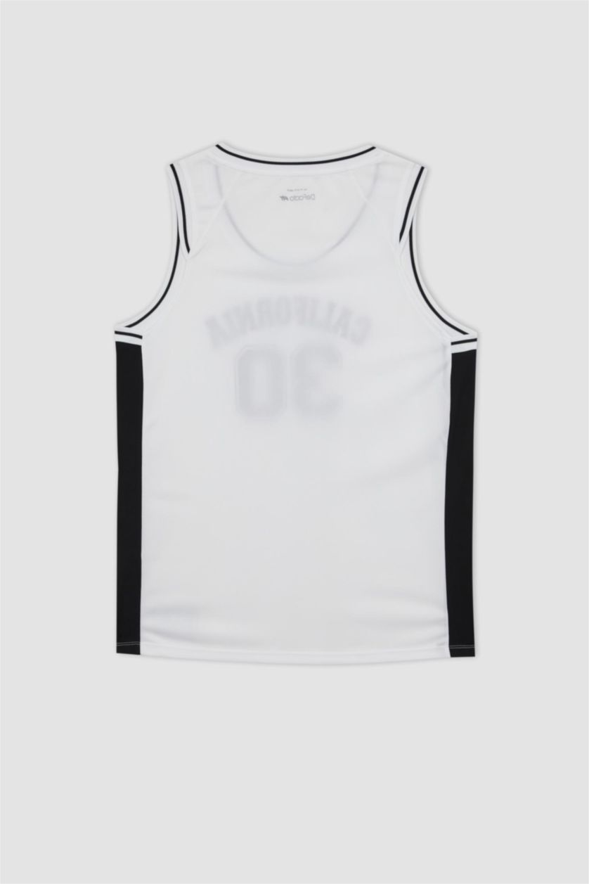 Erkek Beyaz Slım Fıt Atlet