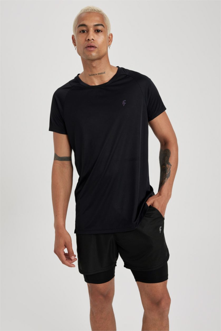 MAN Black Standard Fit Short Sleeve T-Shirt