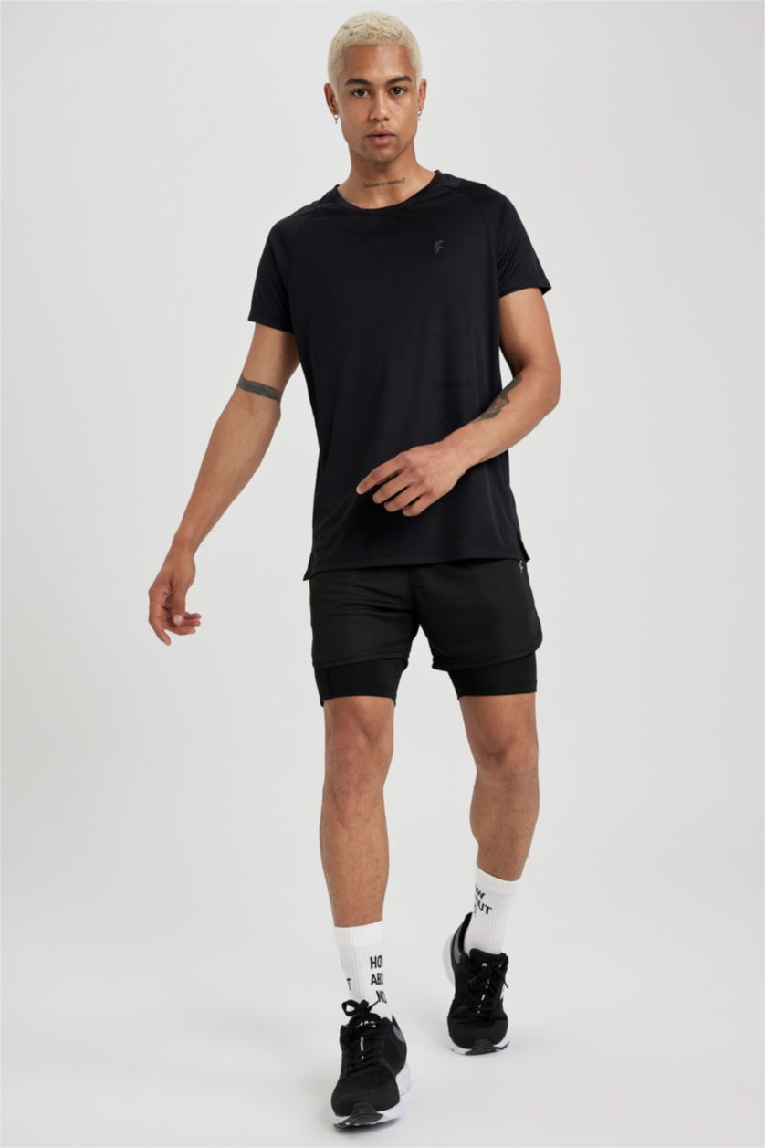 MAN Black Standard Fit Short Sleeve T-Shirt