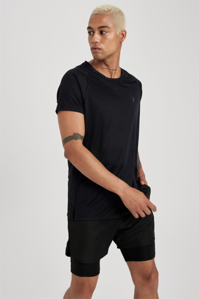 MAN Black Standard Fit Short Sleeve T-Shirt
