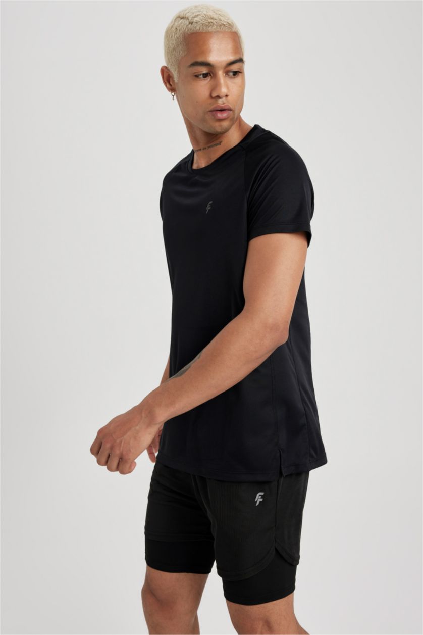MAN Black Standard Fit Short Sleeve T-Shirt