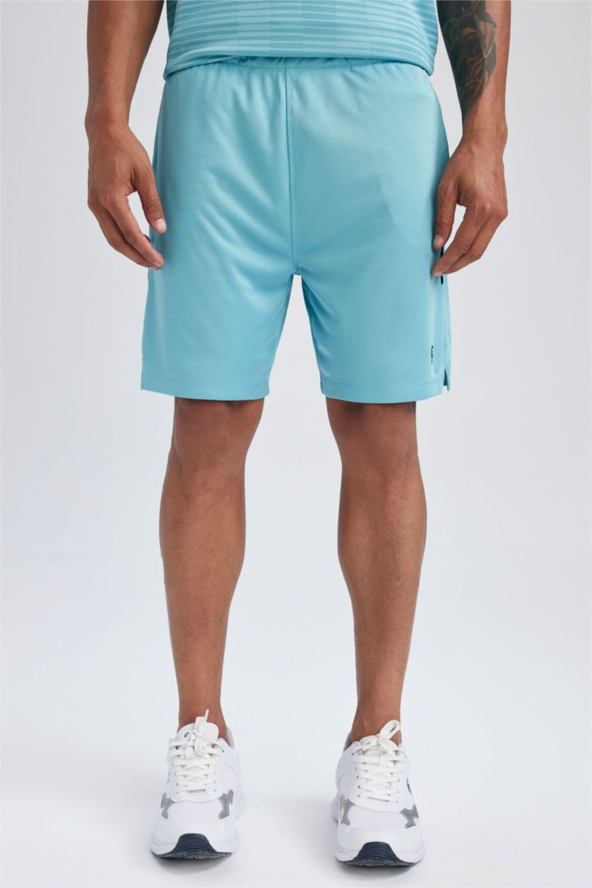 HOMME Bleu Short Coupe Slim