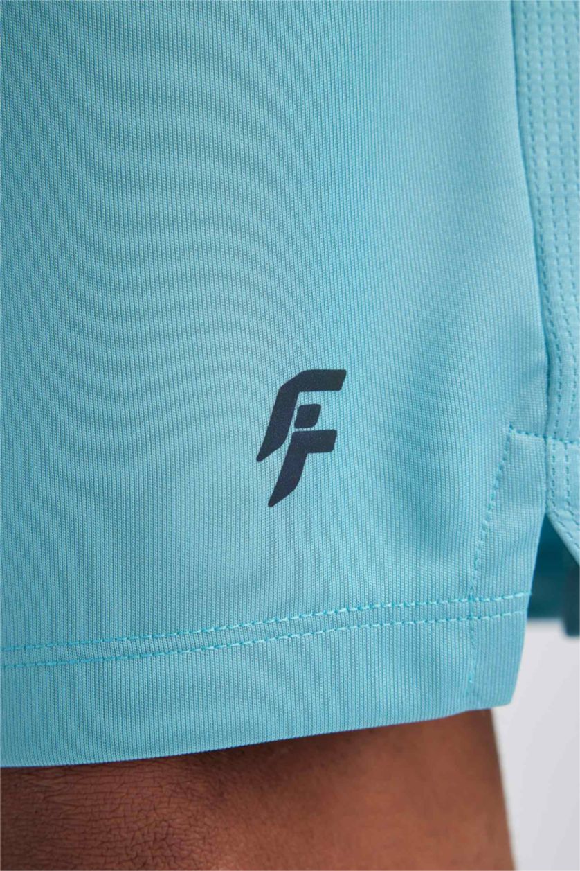 HOMME Bleu Short Coupe Slim