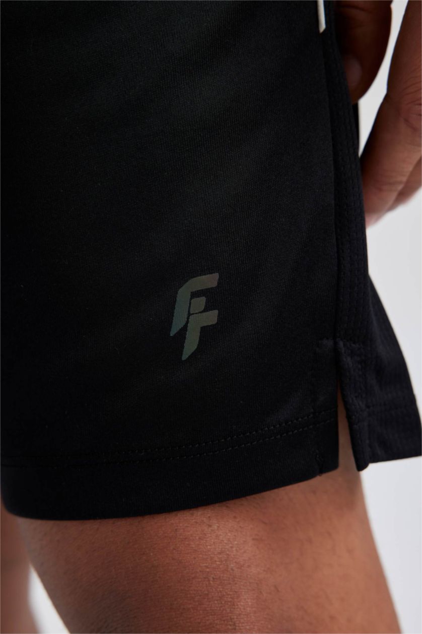 MAN Black Slim Fit Short Leg Shorts