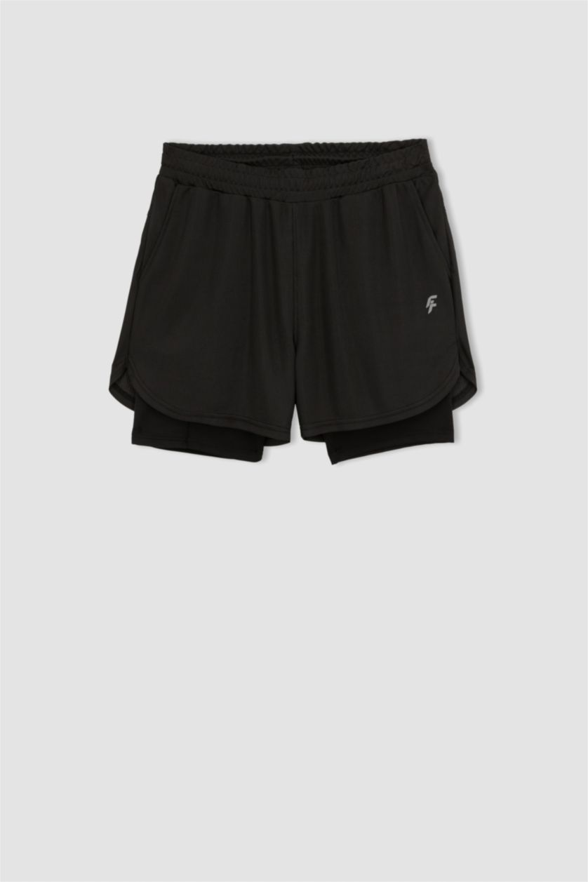 HOMME Noir Short Coupe slim raccourcie Ourlet court