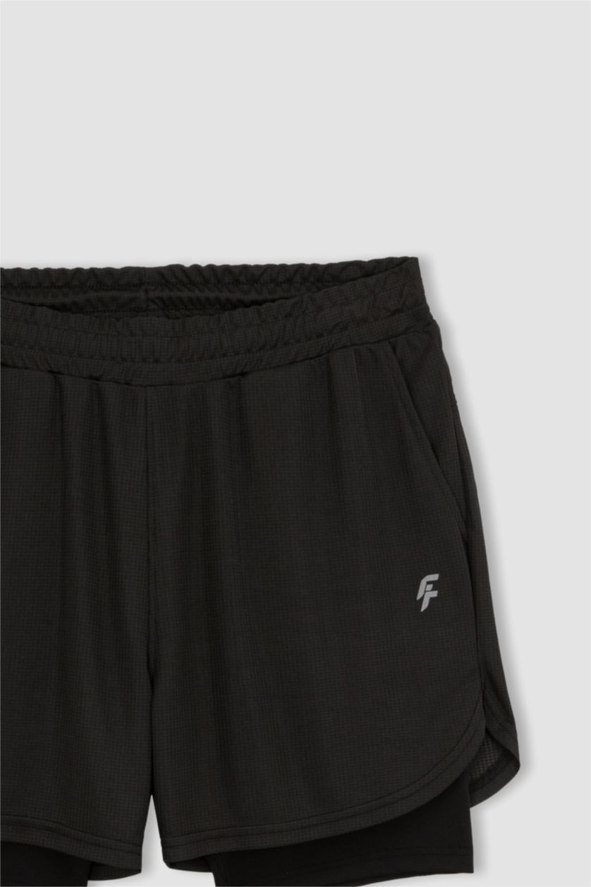 HOMME Noir Short Coupe slim raccourcie Ourlet court