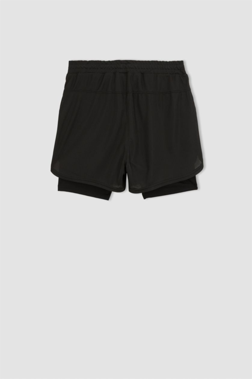 HOMME Noir Short Coupe slim raccourcie Ourlet court