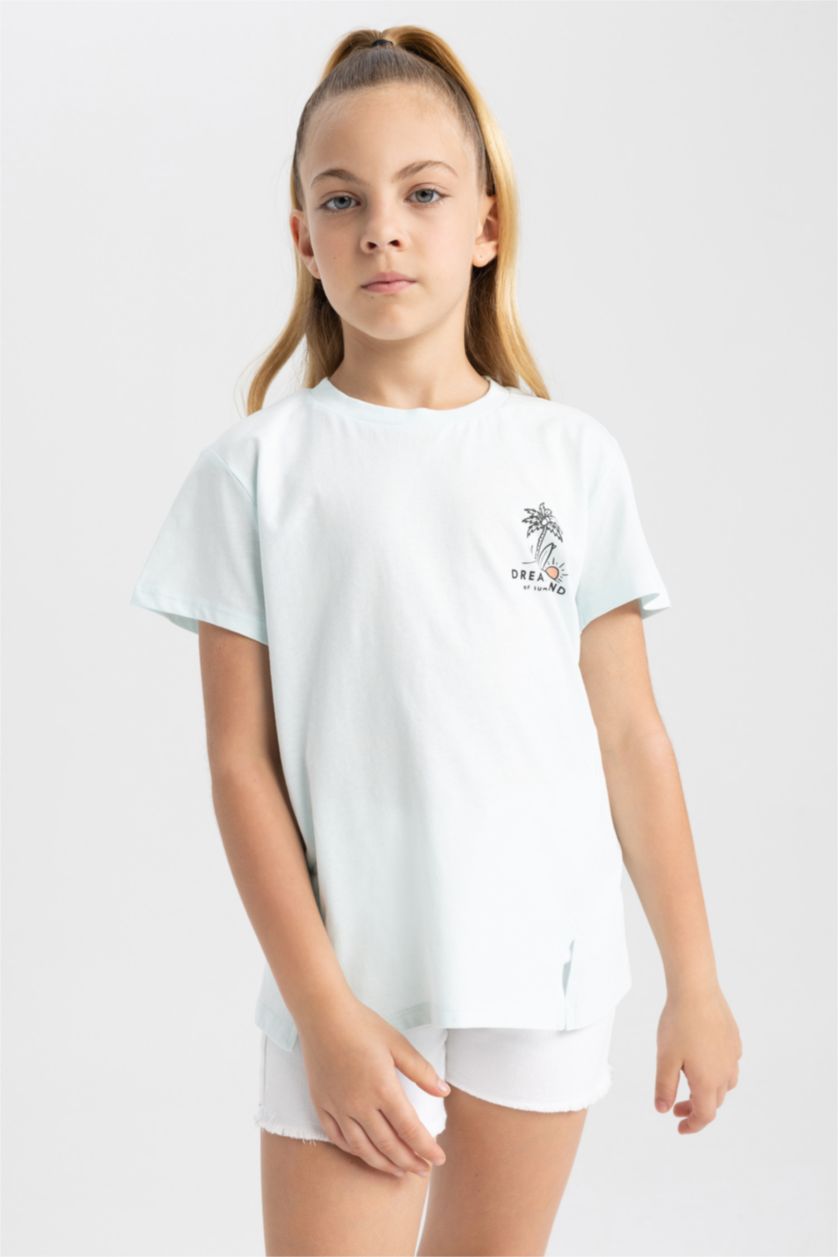 GIRLS & TEENS Aqua Girl Regular Fit Short Sleeve T-Shirt