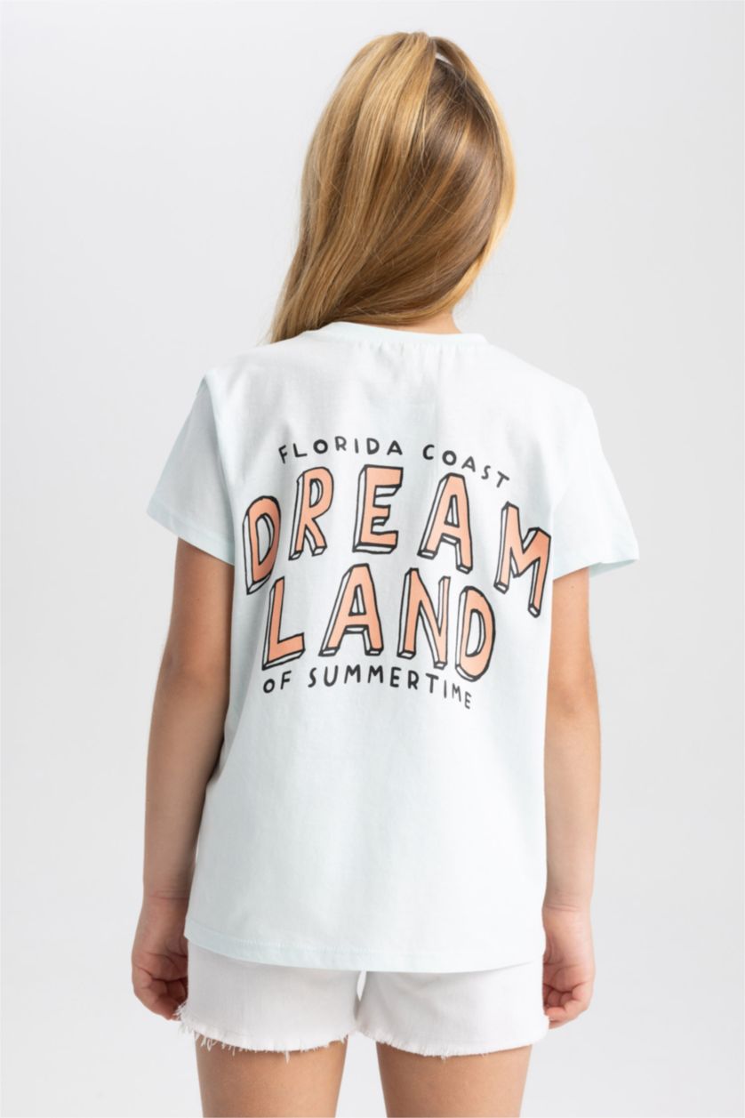 GIRLS & TEENS Aqua Girl Regular Fit Short Sleeve T-Shirt