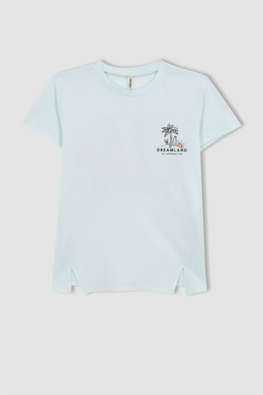 GIRLS & TEENS Aqua Girl Regular Fit Short Sleeve T-Shirt