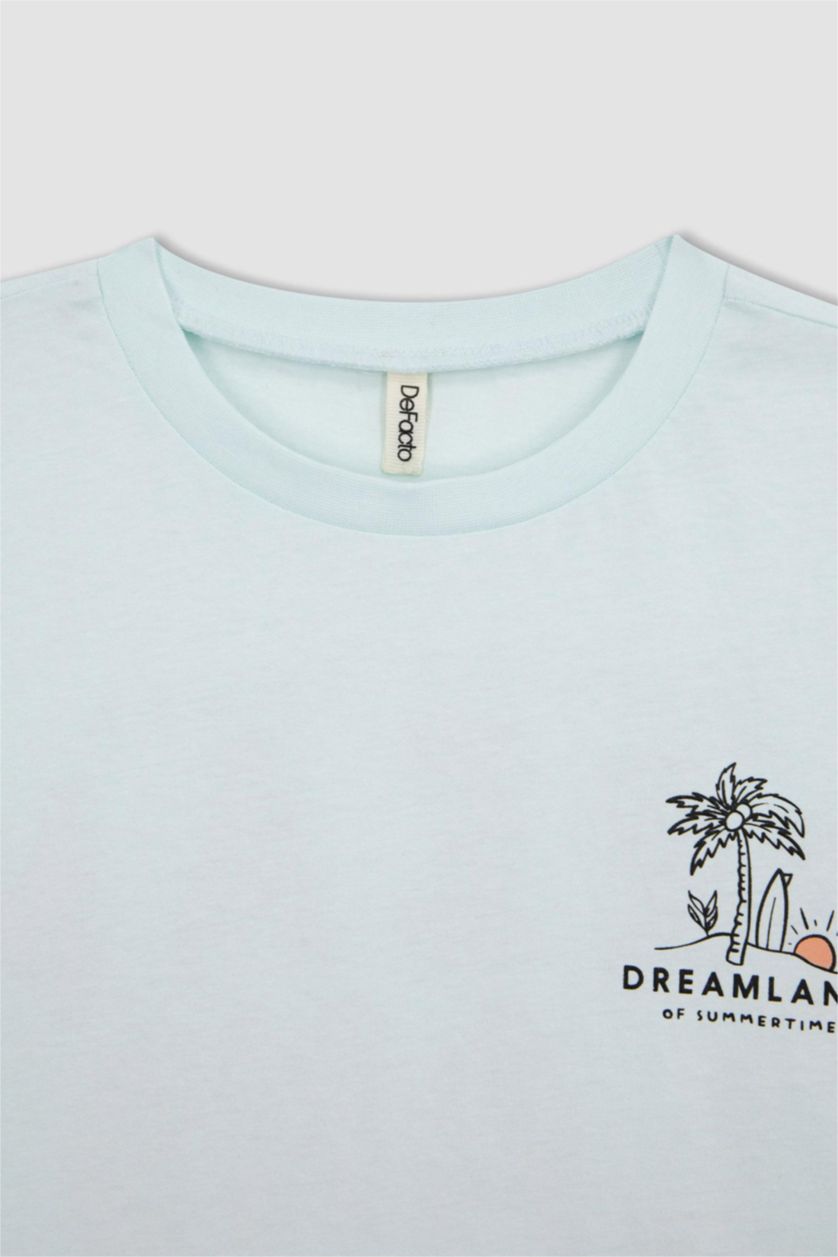 GIRLS & TEENS Aqua Girl Regular Fit Short Sleeve T-Shirt