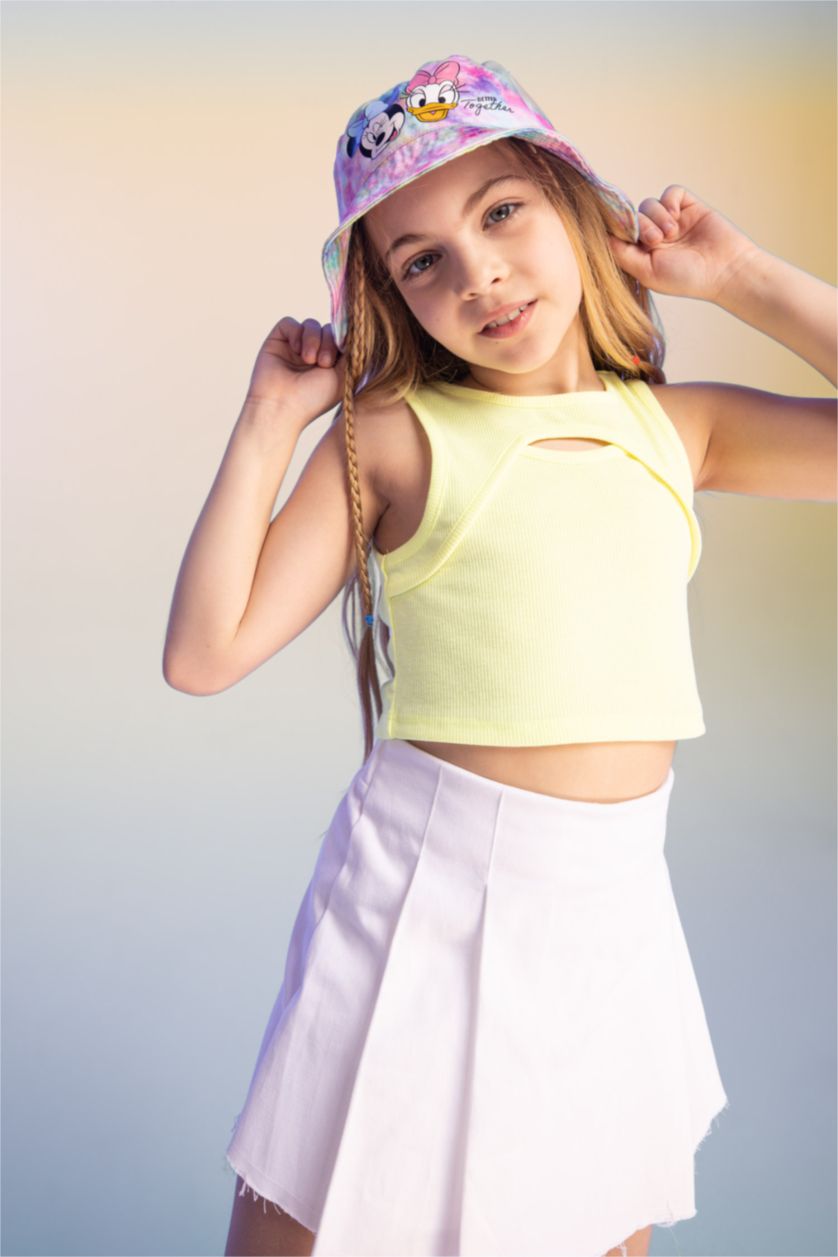 Girls & Teens Neon Yellow Girl Crop Camisole Tank Top