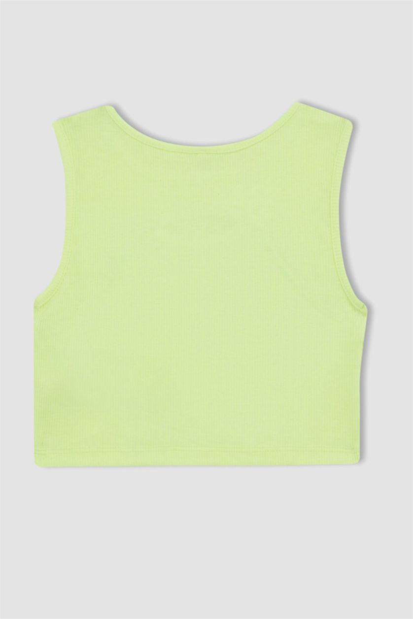 Girls & Teens Neon Yellow Girl Crop Camisole Tank Top