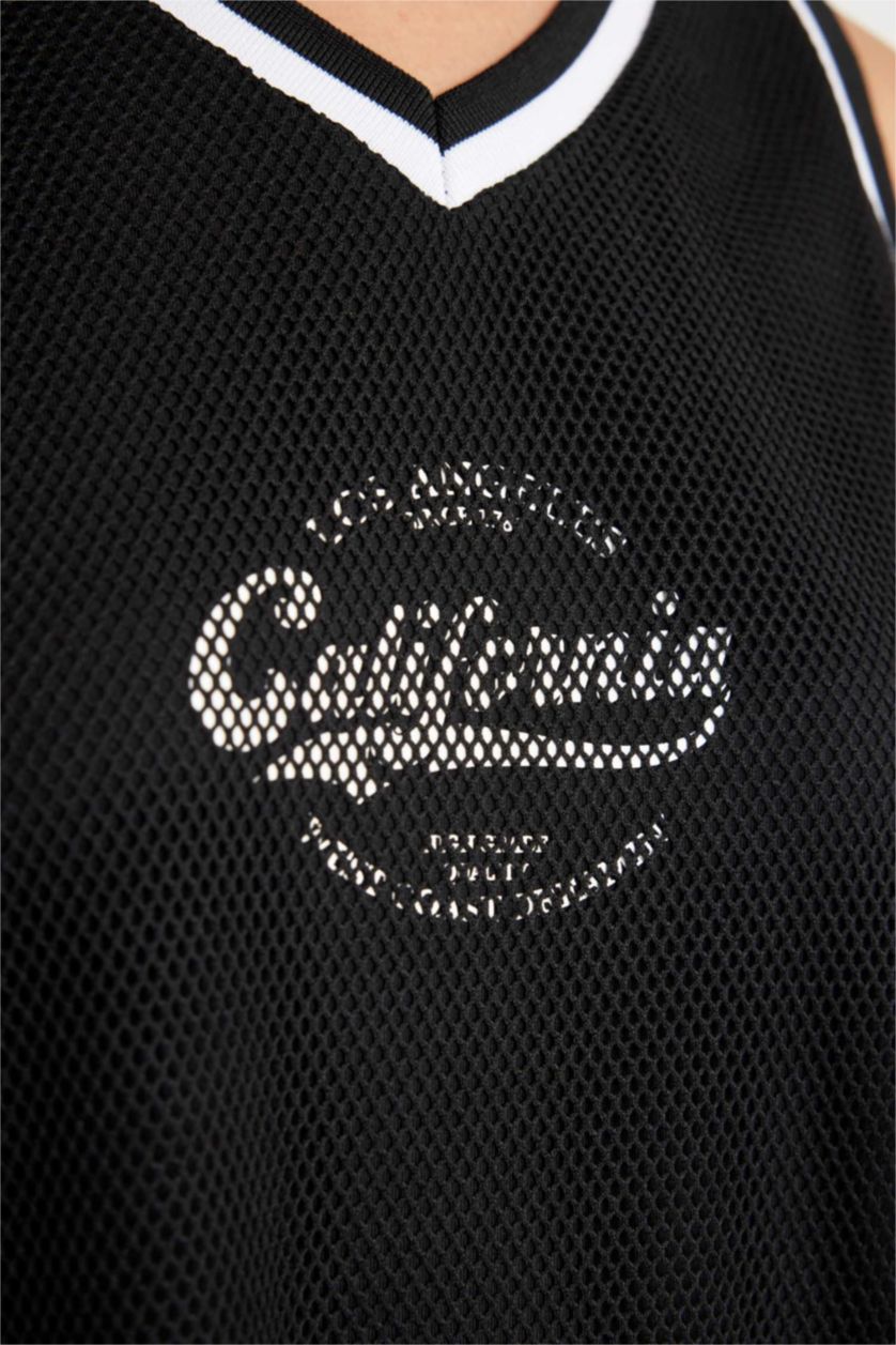 حريمي أسود فستان برقبة V