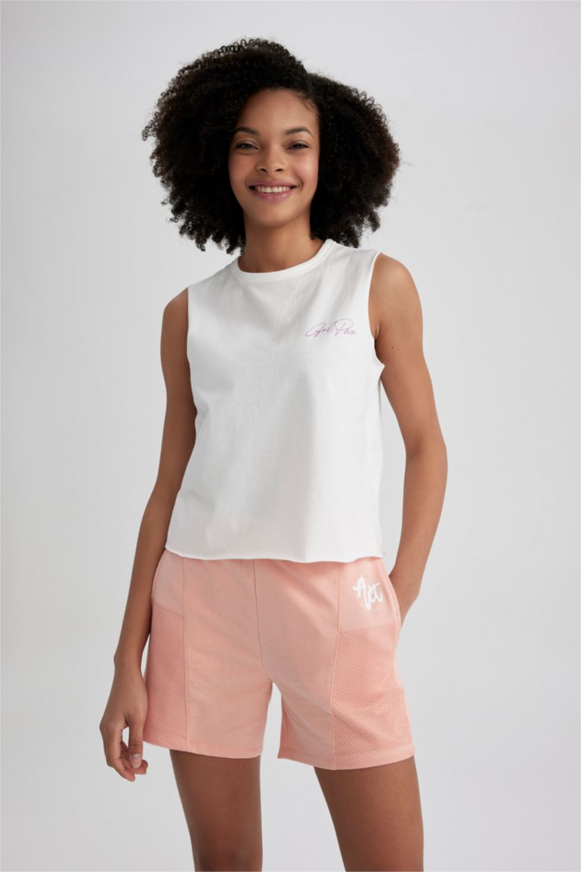 FEMME Écru Haut Court