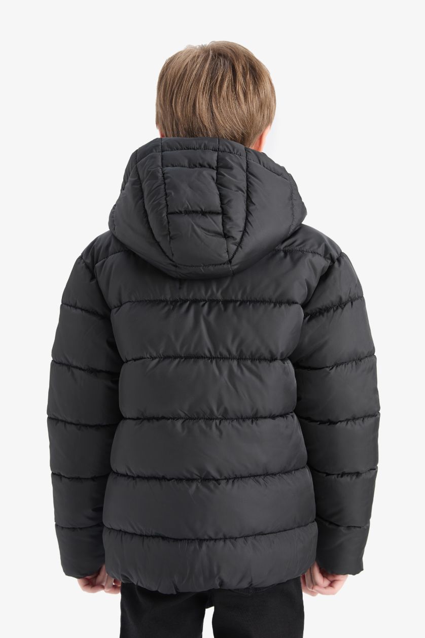 Ұлдар Және Жасөспірімдер қара Ұлдарға бас киімді Пальто