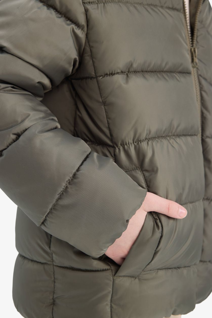 أولادي كاكي جاكيت بامب اولادي وتر بروف بكابيشون