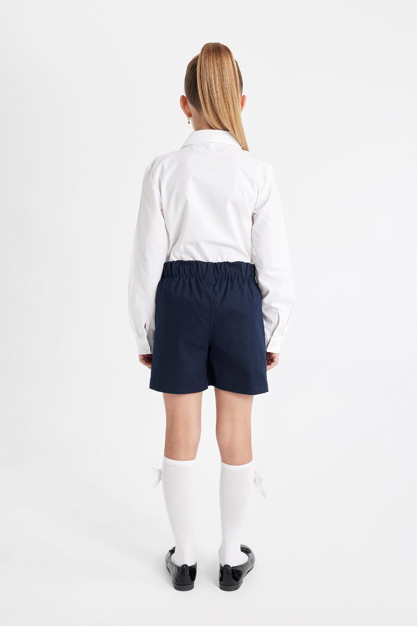 GIRLS & TEENS NAVY Girl Navy Gabardine Pleated School Skirt