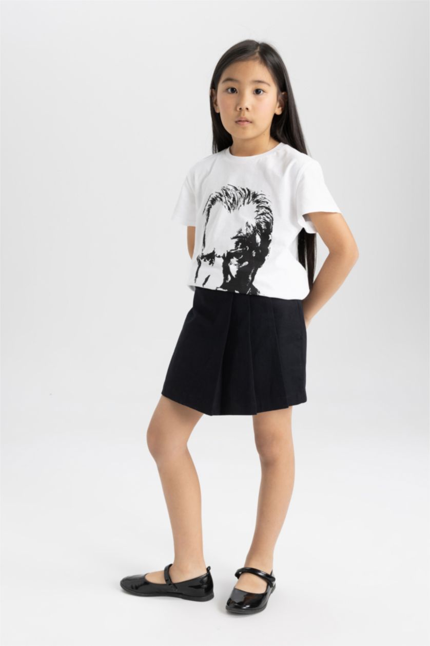 بنات أسود تنورة  اسود بناتي بكسرات