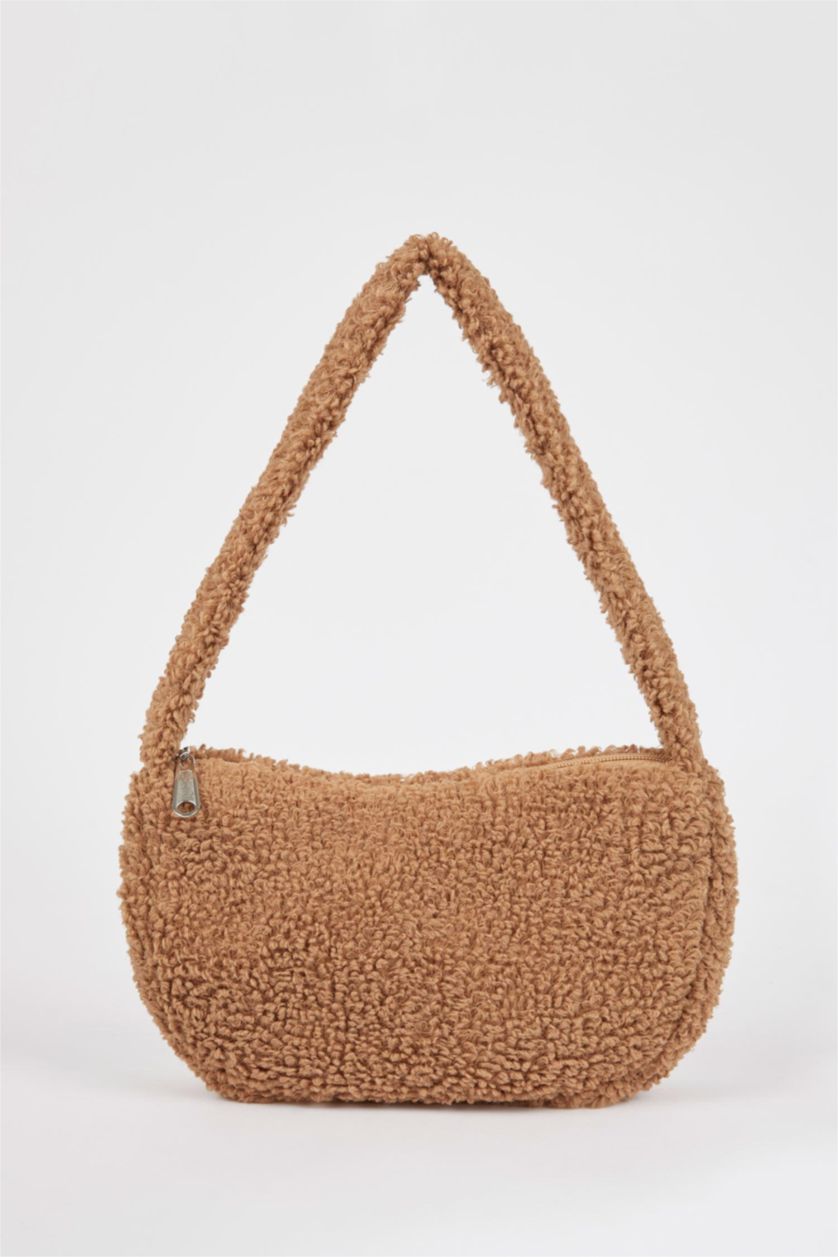 WOMAN Orange Plush Hand Bag