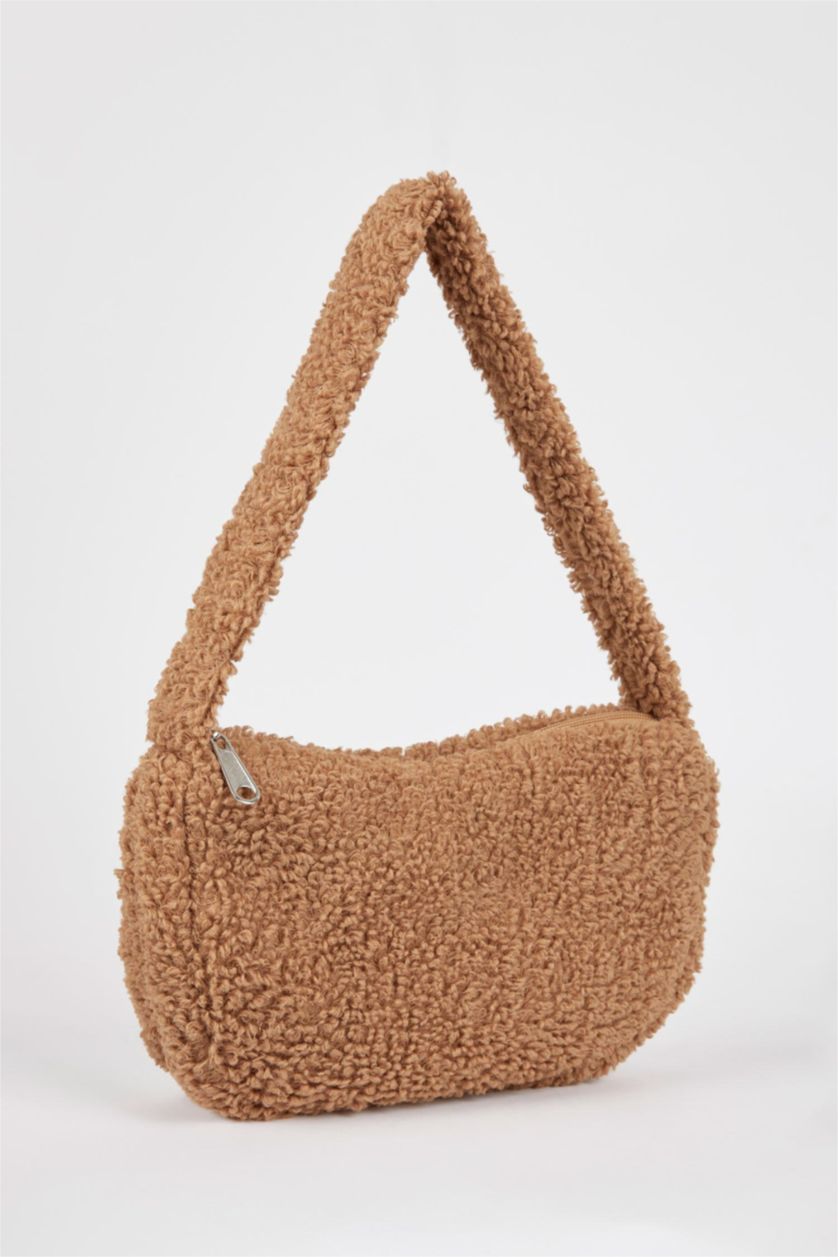 WOMAN Orange Plush Hand Bag