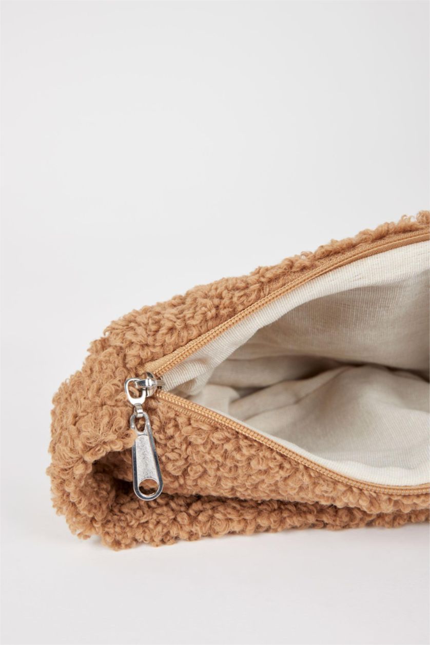 WOMAN Orange Plush Hand Bag