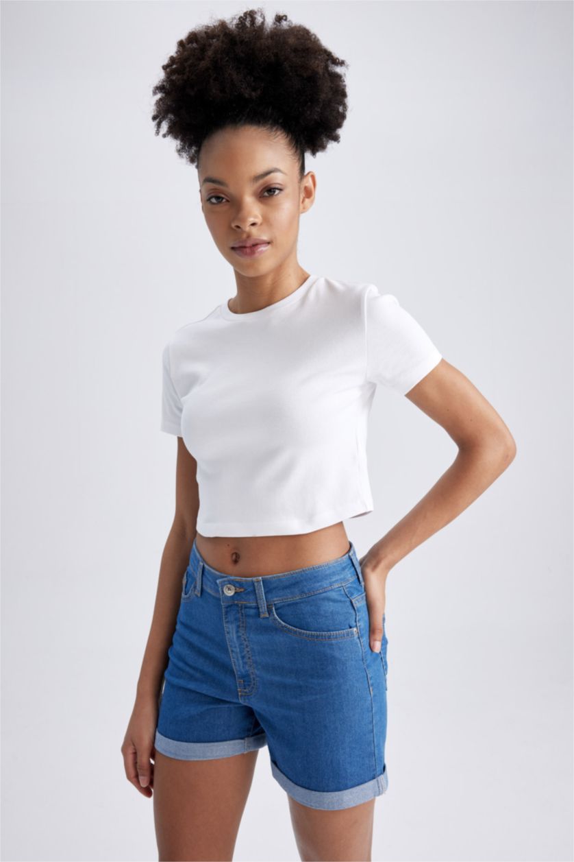 نساء أزرق Denim