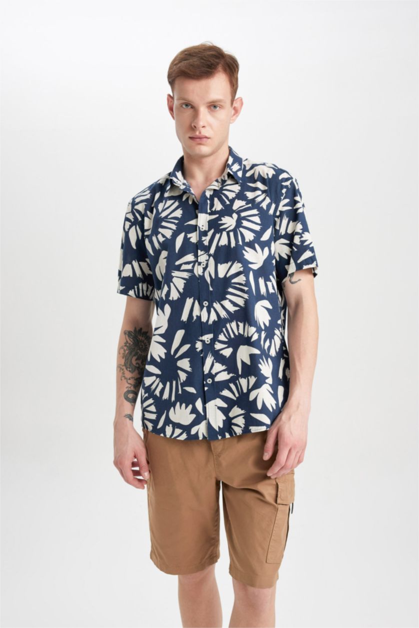 MAN Camel Gabardine Bermuda