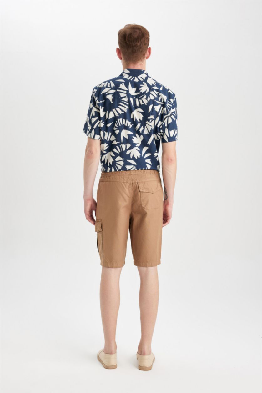 MAN Camel Gabardine Bermuda