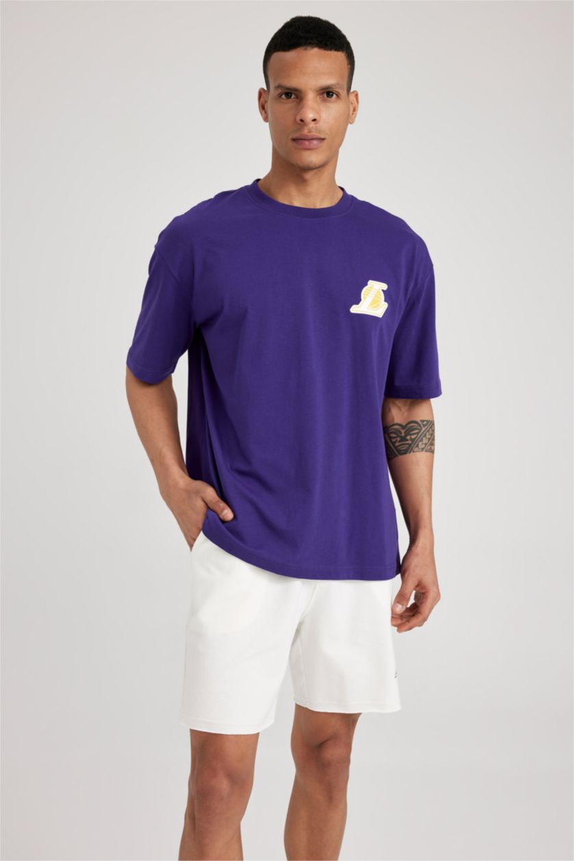 MAN Dark Purple Short Sleeve T-Shirt
