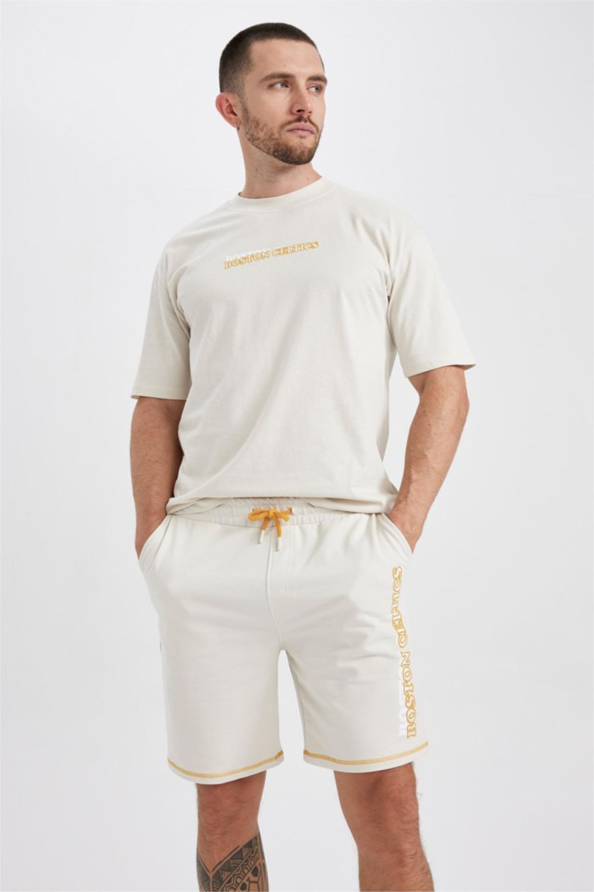 MAN Stone Defacto Fit NBA Boston Celtics Licensed Oversize T-Shirt