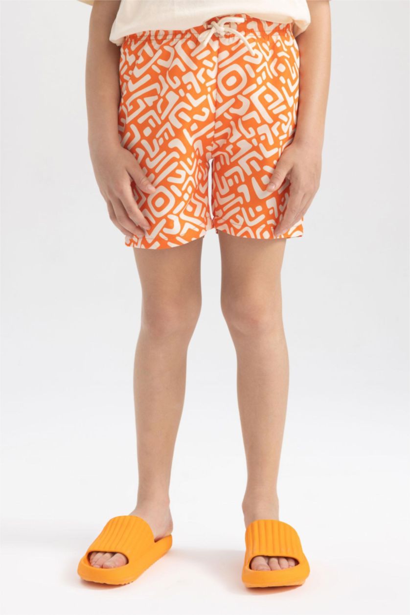 GARÇONS Orange Short De Bain pour Garçon