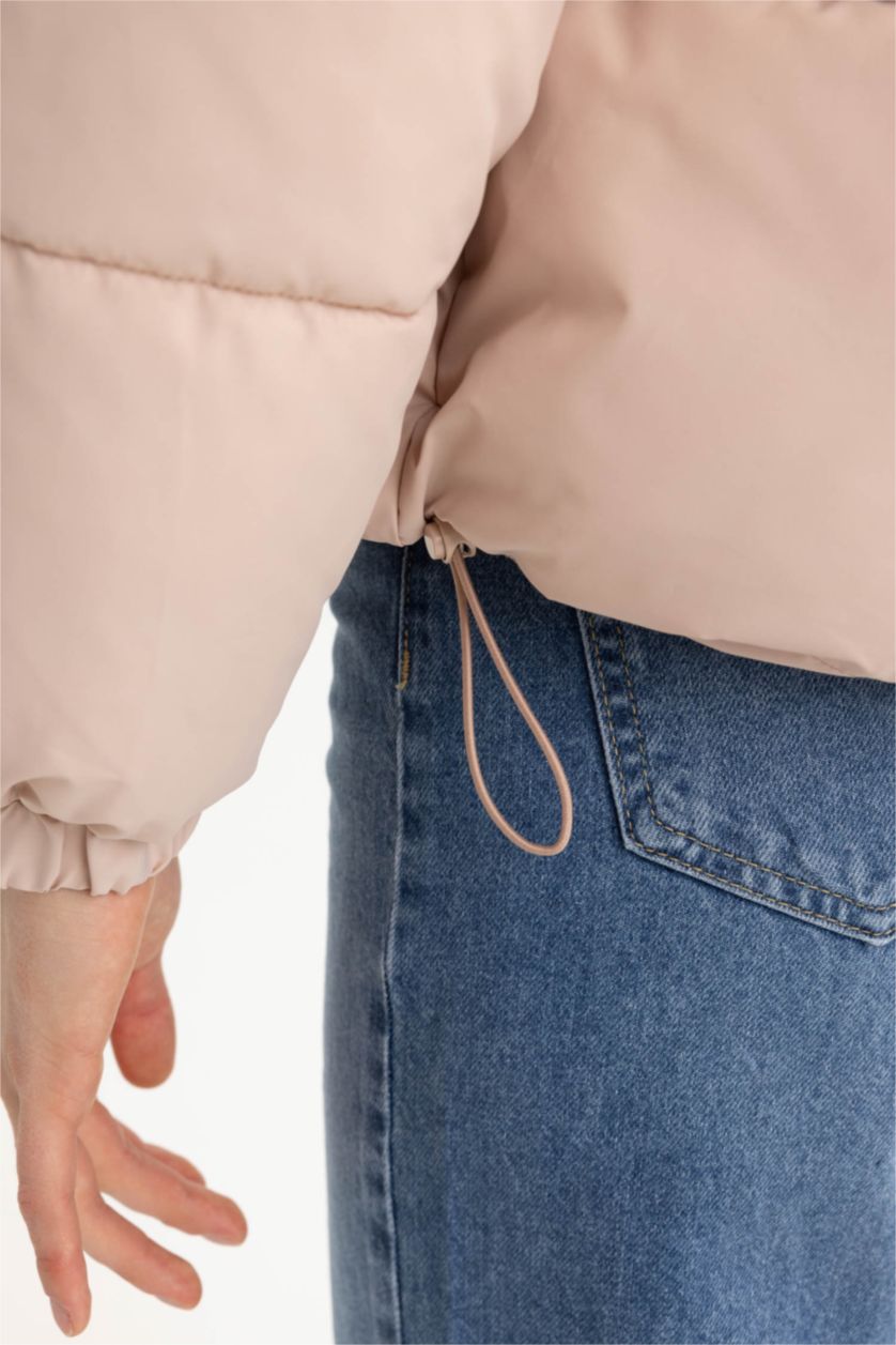 WOMAN Light Pink Waterproof Puffer Jacket