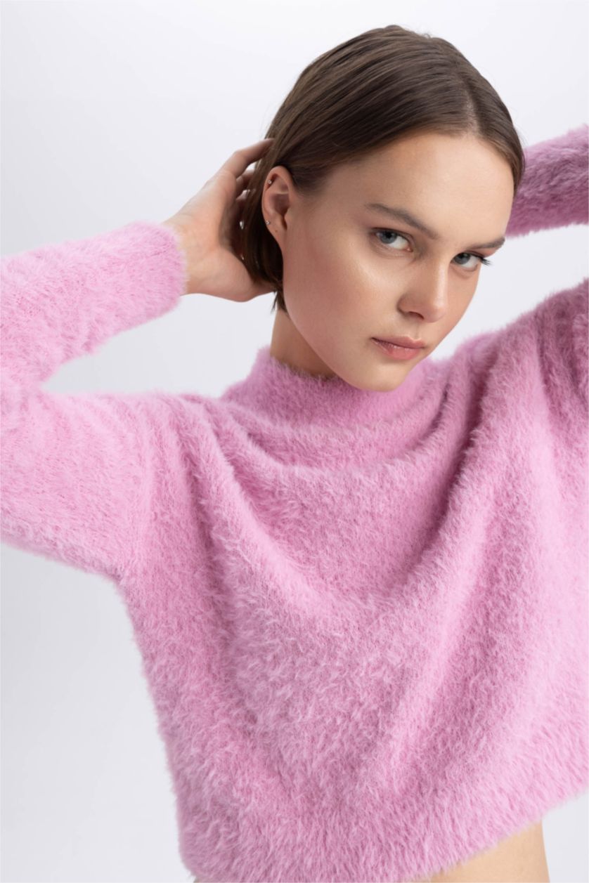 WOMAN Pink Regular Fit Knitwear Pullover