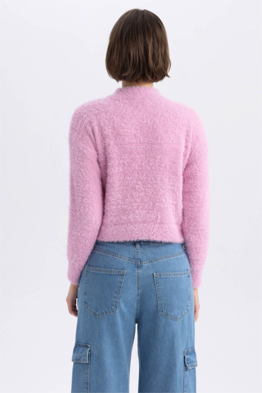 WOMAN Pink Regular Fit Knitwear Pullover