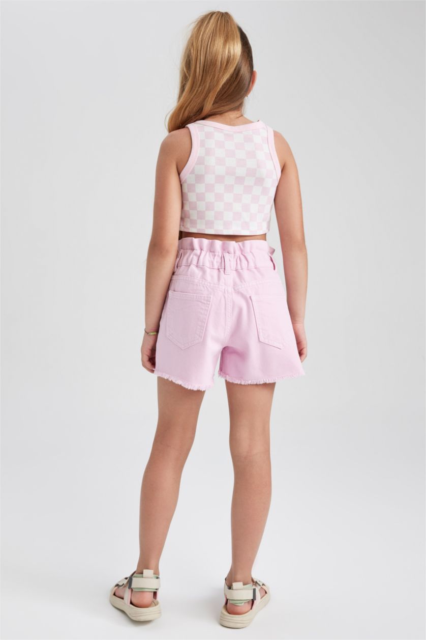 FILLES Rose Clair Short Coton