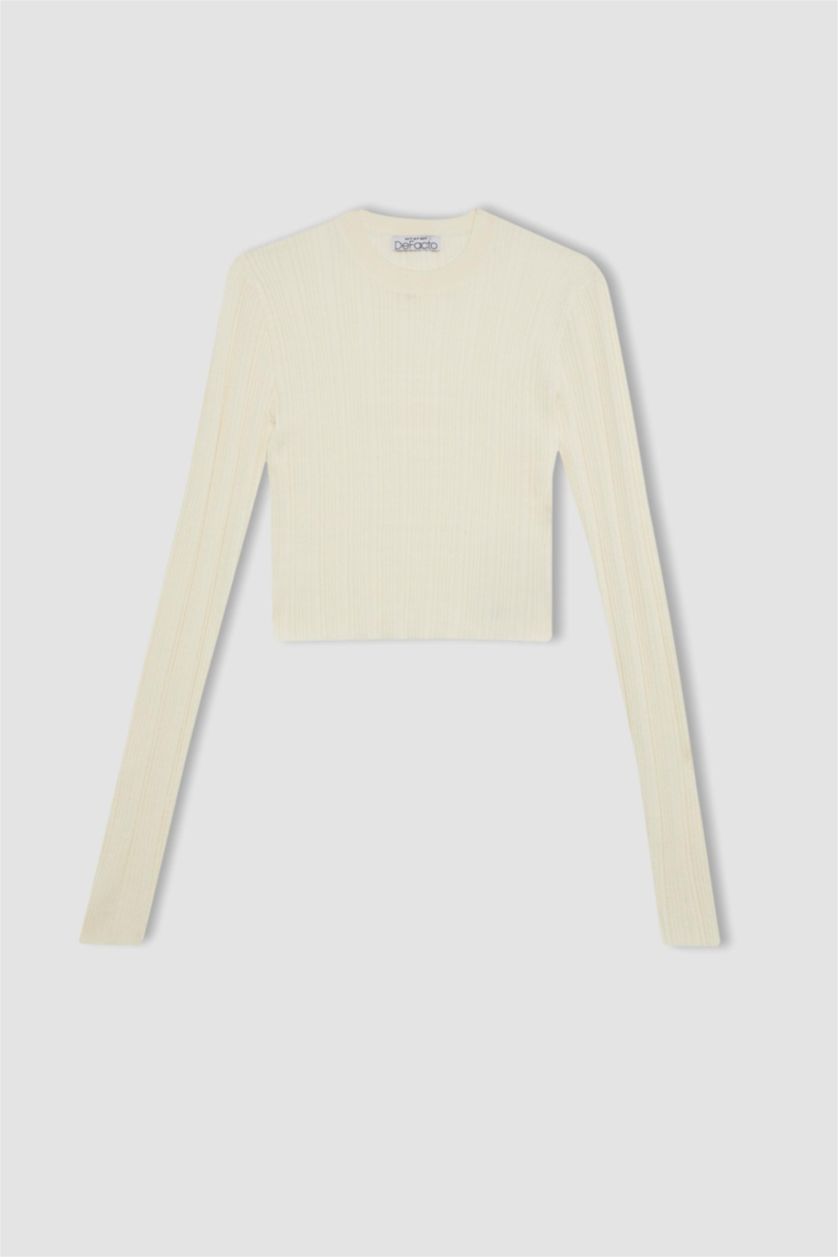 WOMAN Stone Slim Fit Crew Neck Knitted Pullover