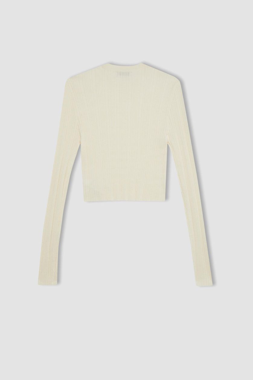 WOMAN Stone Slim Fit Crew Neck Knitted Pullover