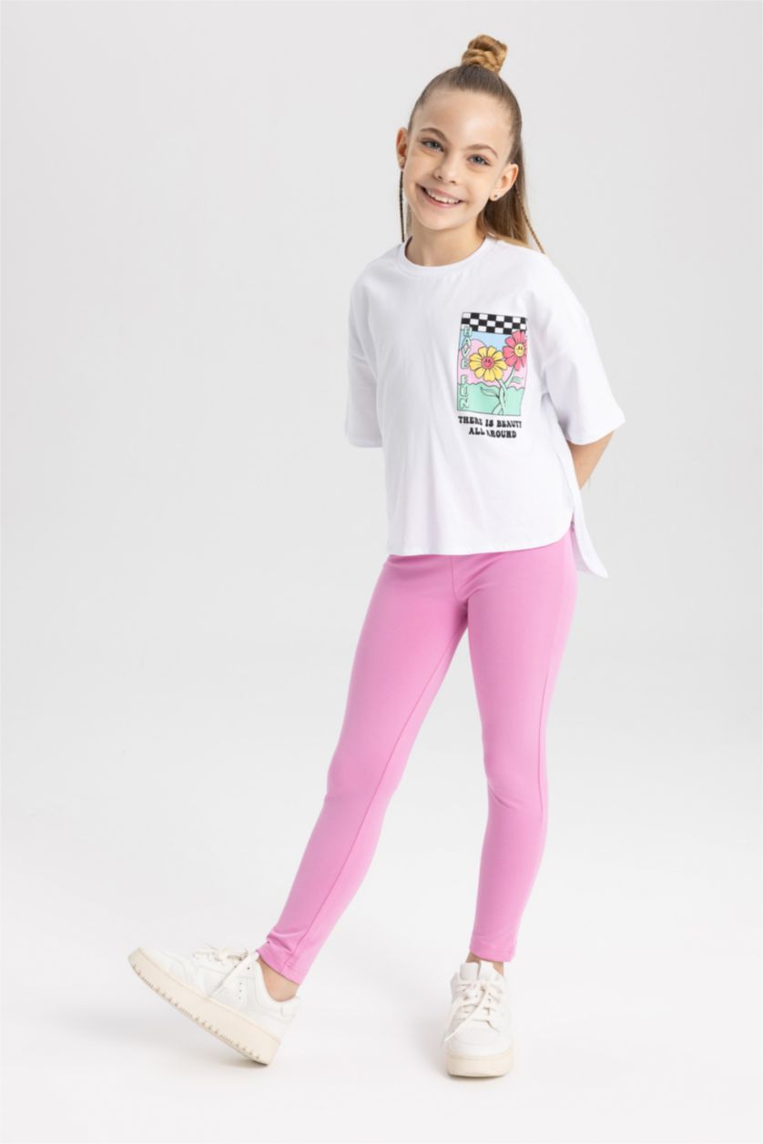 GIRLS & TEENS Pink Girl Leggings