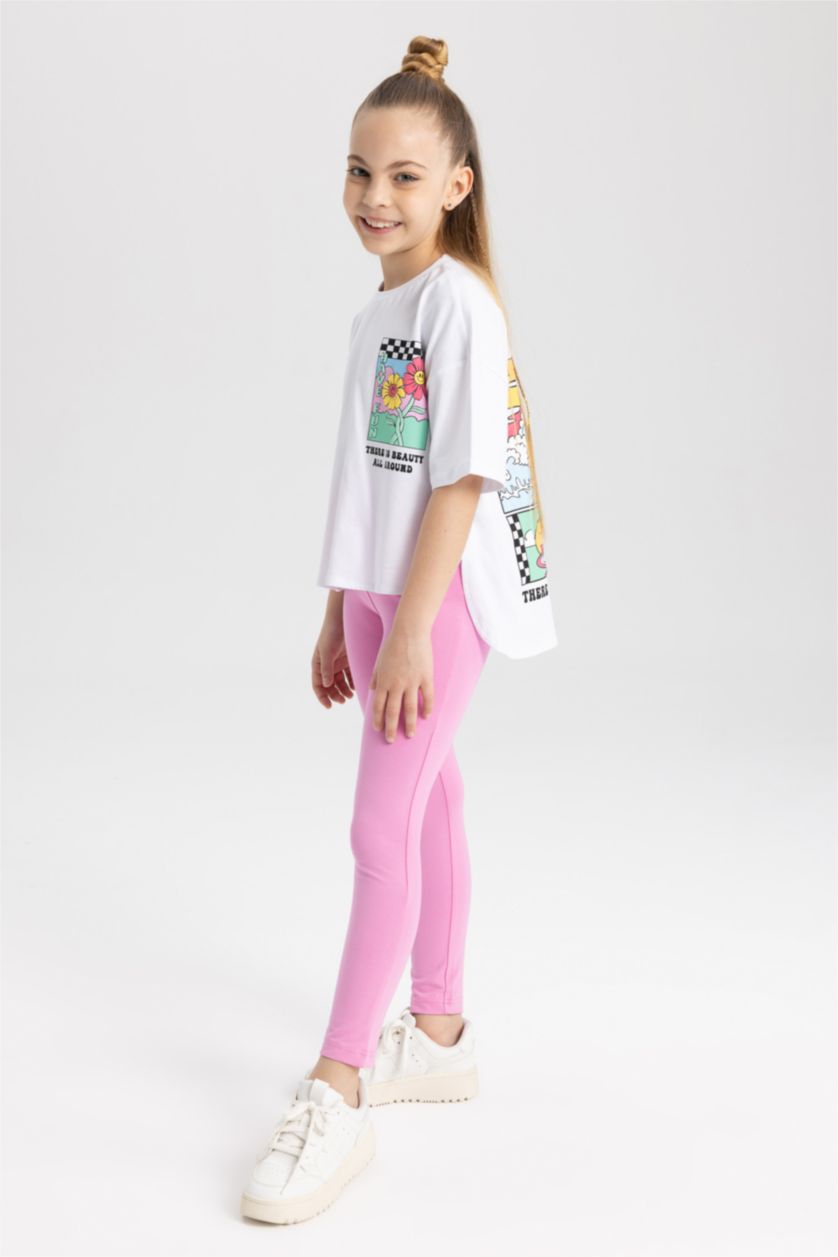 GIRLS & TEENS Pink Girl Leggings