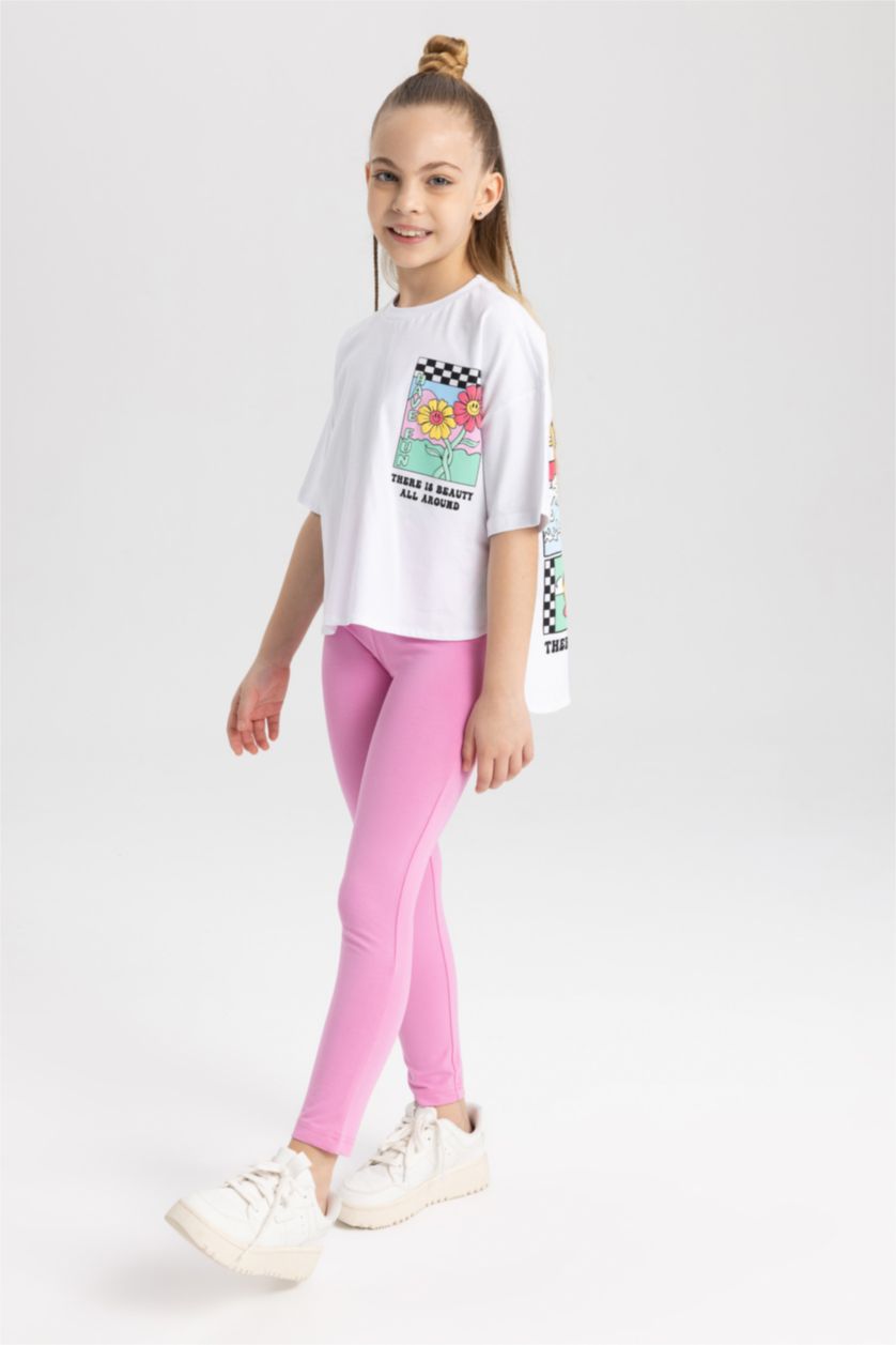 GIRLS & TEENS Pink Girl Leggings
