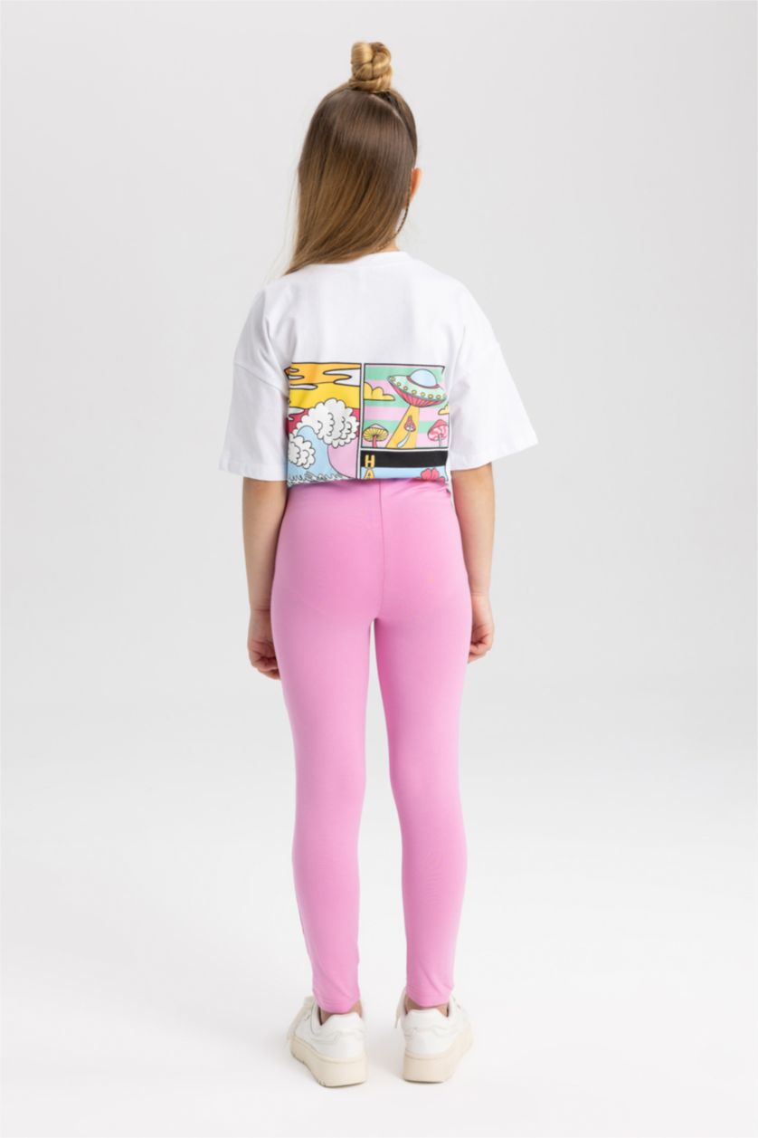 GIRLS & TEENS Pink Girl Leggings