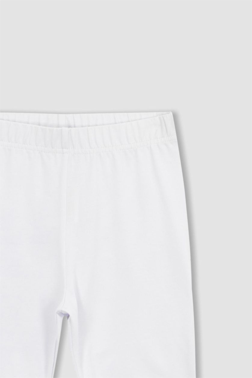 GIRLS & TEENS White Girl Biker Short Leggings