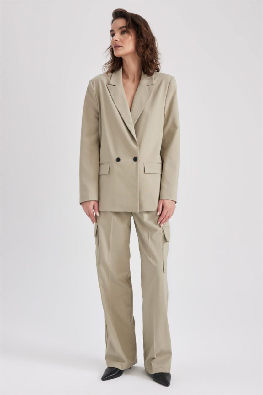 WOMAN Light Khaki Loose Fit Blazer